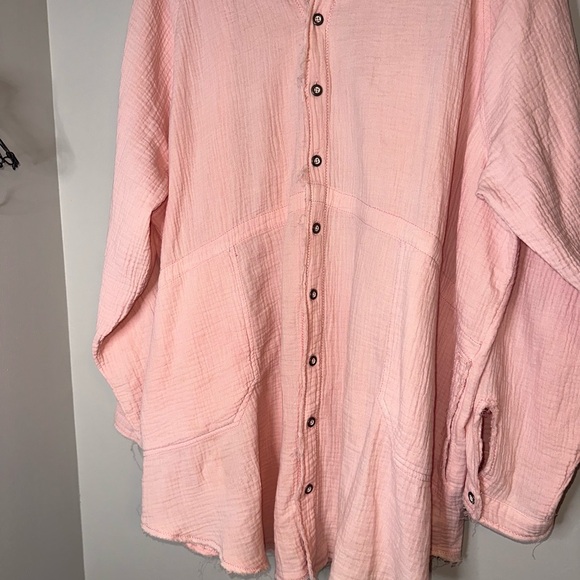 We the Free Summer Daydream Pink Tunic With Pockets Size X-LARGE - Picture 3 of 10